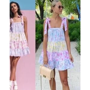 LoveShackFancy x Target Jeanne Tiered Ruffle Dress Floral Large